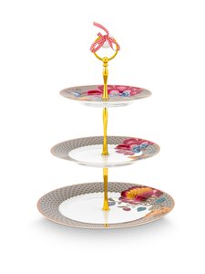 PIP Studio - Blooming Tales Fantasy - 3-kerroksinen kakkuvati - KHAKI | Stockmann