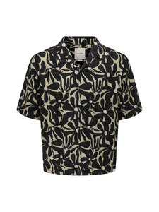 Only & Sons - OnsHarvi Relaxed Resort krekls ar apkakli - JET BLACK | Stockmann