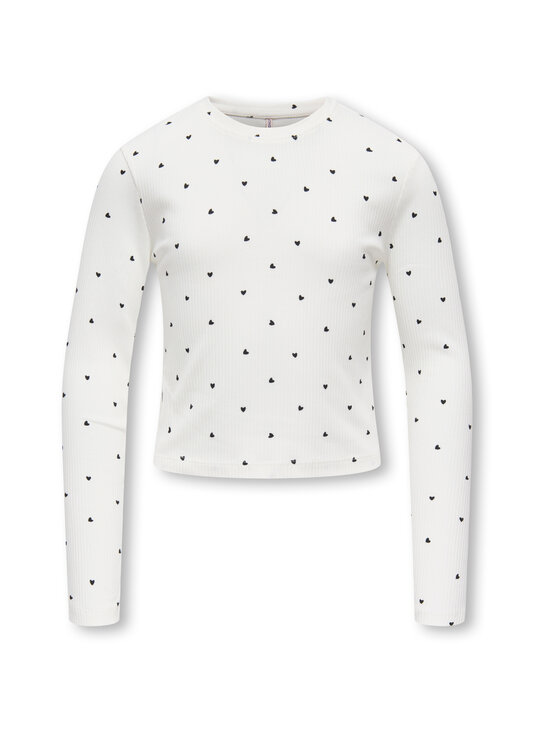 KIDS ONLY - Kogbella Life -paita - CLOUD DANCER DETAIL:BLACK HEARTS | Stockmann - photo 1