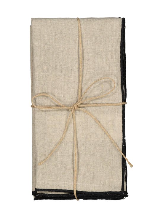 Casa Stockmann - Dala lina salvetes 45 x 45 cm, 4 gab. - LT. NATURAL LINEN/BLACK - photo 3 Casa Stockmann - Dala lina salvetes 45 x 45 cm, 4 gab. - LT. NATURAL LINEN/BLACK | Stockmann - photo 3