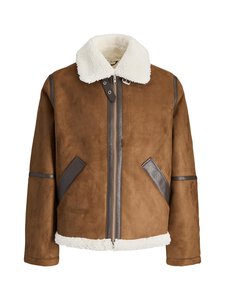Jack & Jones - JjCole Aviator -takki - COGNAC DETAIL:ANTIQUE WHITE TEDDY Jack & Jones - JjCole Aviator -takki - COGNAC DETAIL:ANTIQUE WHITE TEDDY | Stockmann