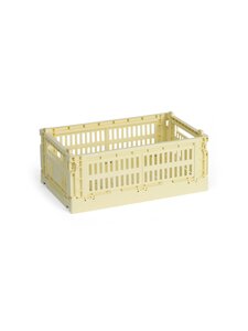 HAY - Colour Crate Small -säilytyslaatikko 17 x 26,5 x 10,5 cm - LIGHT YELLOW | Stockmann
