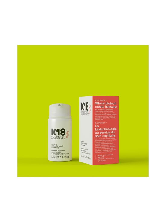 K18 - Biomimetic Hairscience Molecular Repair Hair Mask -hiusnaamio, 50 ml - NOCOL - photo 3 K18 - Biomimetic Hairscience Molecular Repair Hair Mask -hiusnaamio, 50 ml - NOCOL | Stockmann - photo 3