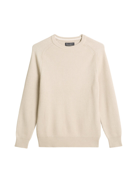 Marc O'Polo - Structured Crew Neck adīts džemperis - 709 LIGHT OAT | Stockmann - photo 1