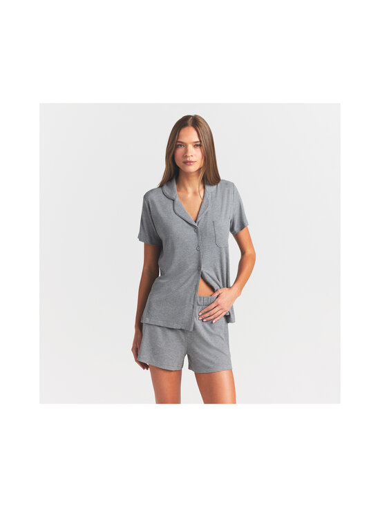 SKIMS - Soft Lounge Short Sleep Set -pyjama - HEATHER GREY | Stockmann - photo 3