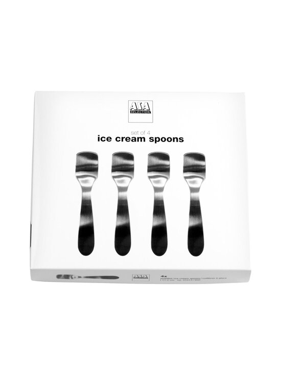 Asa - Ice Cream Spoon Giftbox -jäätelölusikat 4-pack - STEEL | Stockmann - photo 1