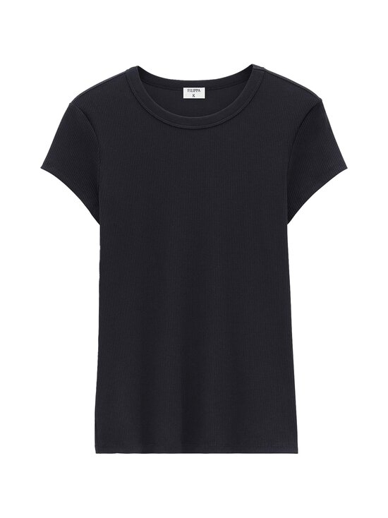 Filippa K - Fine Rib t-paita - 1433 BLACK | Stockmann - photo 1