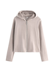 Lindex - Velūra jaka ar kapuci - 9928 GREY | Stockmann