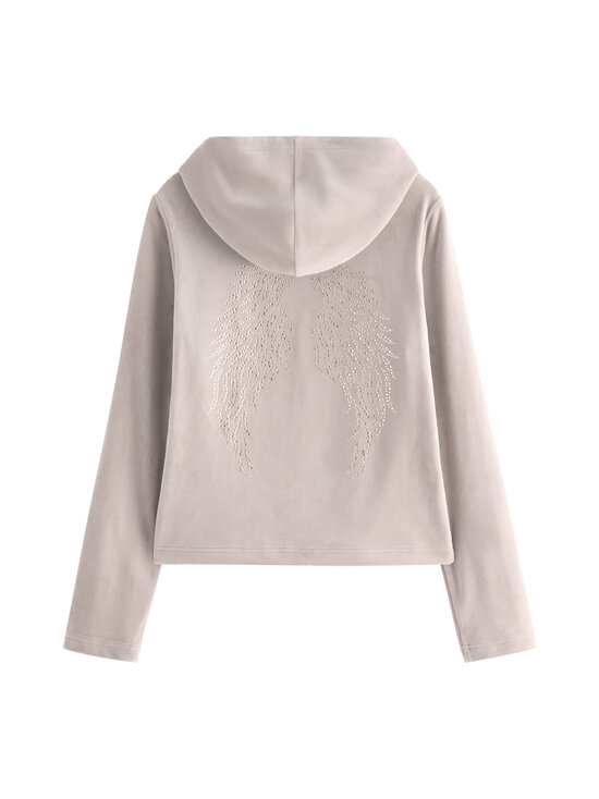 Lindex - Velūra jaka ar kapuci - 9928 GREY | Stockmann - photo 2