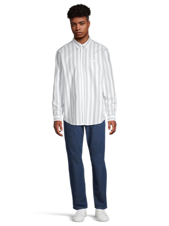 Carhartt WIP - Dillion Oxford Loose Fit -kauluspaita - 2SNXX DILLION STRIPE PARK / WHITE - photo 2 Carhartt WIP - Dillion Oxford Loose Fit -kauluspaita - 2SNXX DILLION STRIPE PARK / WHITE | Stockmann - photo 2