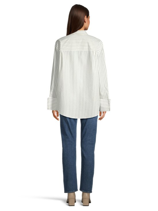 Lexington - Folded Cuffs Oversized -raidallinen paita - 890 GREEN/WHITE STRIPE - photo 3 Lexington - Folded Cuffs Oversized -raidallinen paita - 890 GREEN/WHITE STRIPE | Stockmann - photo 3