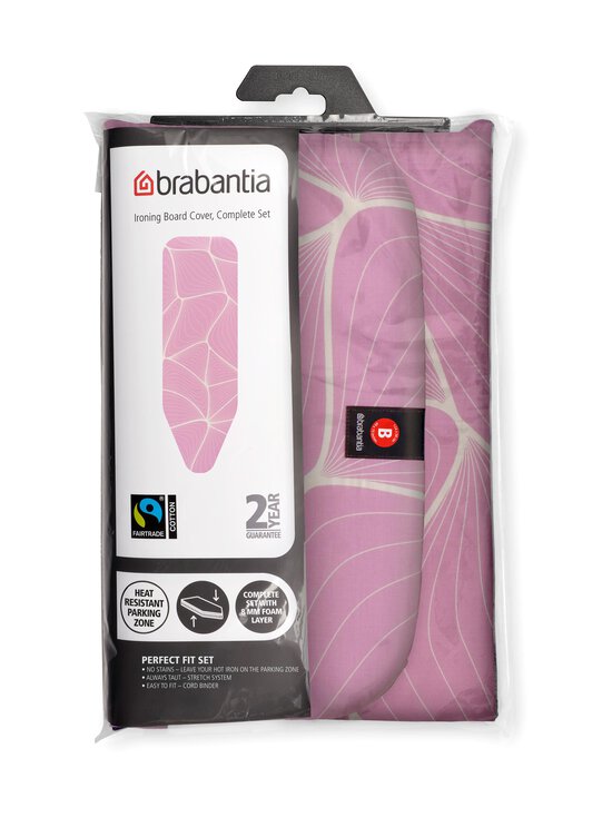 Brabantia - Ironing Board Cover B Complete Set - silityslaudan päällinen + 8 mm vaahtokerros 124 x 38 cm - LILAC WAVES | Stockmann - photo 2