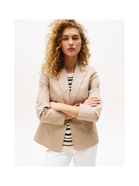 Tommy Hilfiger - Cotton Slim Fit -bleiseri - AEG BEIGE - photo 4 Tommy Hilfiger - Cotton Slim Fit -bleiseri - AEG BEIGE | Stockmann - photo 4
