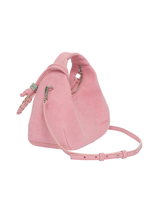 Ganni - Hobo Mini Suede -laukku - PINK NECTAR | Stockmann - photo 2