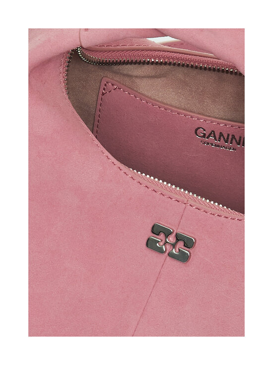 Ganni - Hobo Mini Suede -laukku - PINK NECTAR | Stockmann - photo 3
