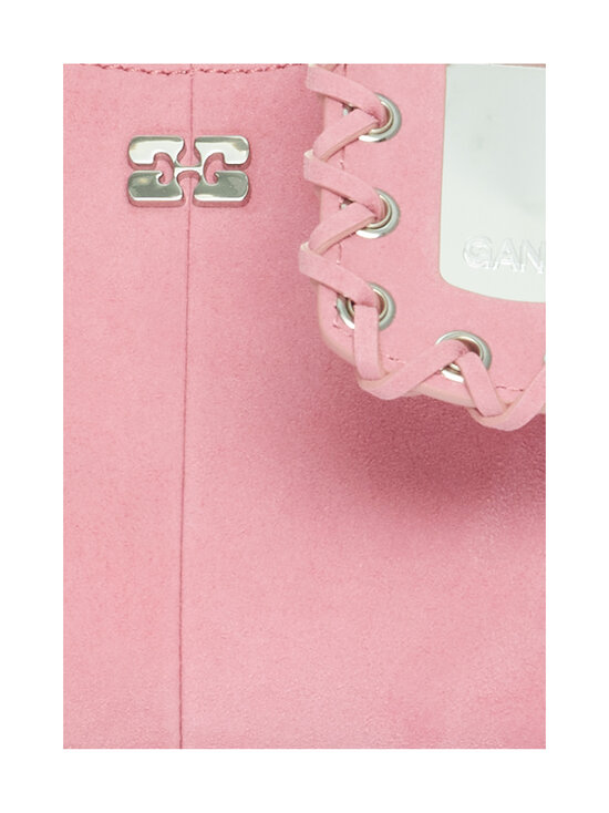 Ganni - Hobo Mini Suede -laukku - PINK NECTAR | Stockmann - photo 4