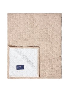 Lexington - Jacquard Organic Cotton -päiväpeitto - BEIGE/WHITE | Stockmann