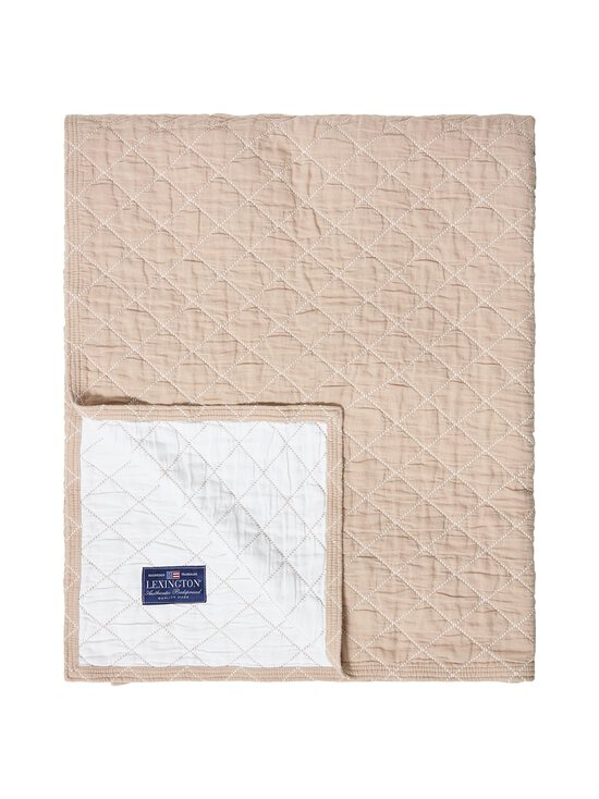 Lexington - Jacquard Organic Cotton -päiväpeitto - BEIGE/WHITE | Stockmann - photo 1