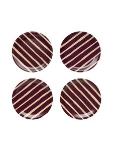 Marimekko - Piccolo-lasinaluset 4 kpl - BIRCH, BURGUNDY Marimekko - Piccolo-lasinaluset 4 kpl - BIRCH, BURGUNDY | Stockmann