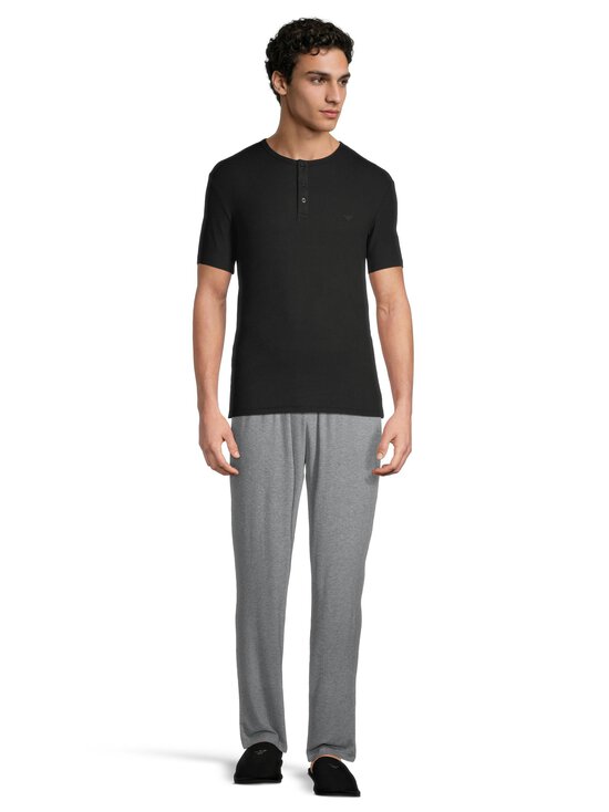 Emporio Armani - Ribbed Henley t-paita - FC243 BLACK STRIPE | Stockmann - photo 2