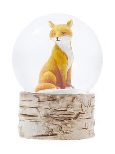 Casa Stockmann - Kettu koivualustalla -lumisadepallo 6 cm - CLEAR | Stockmann