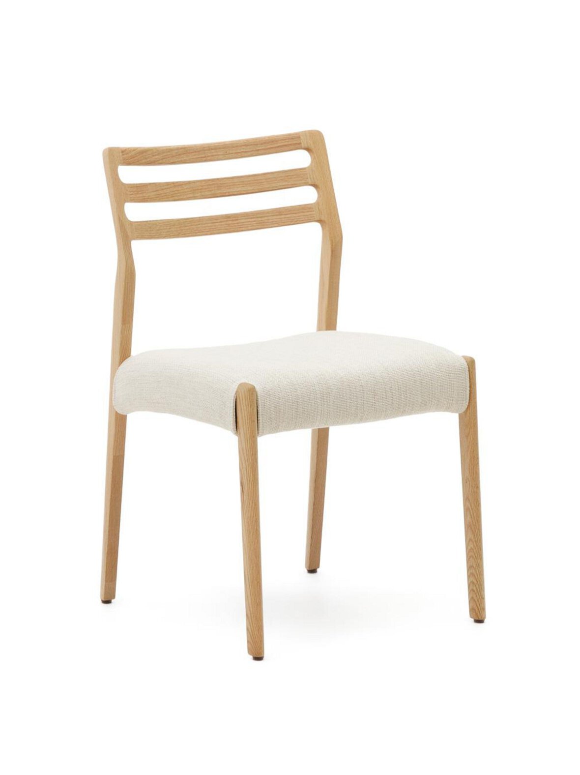Cudia-tuoli beige chenille / tammi