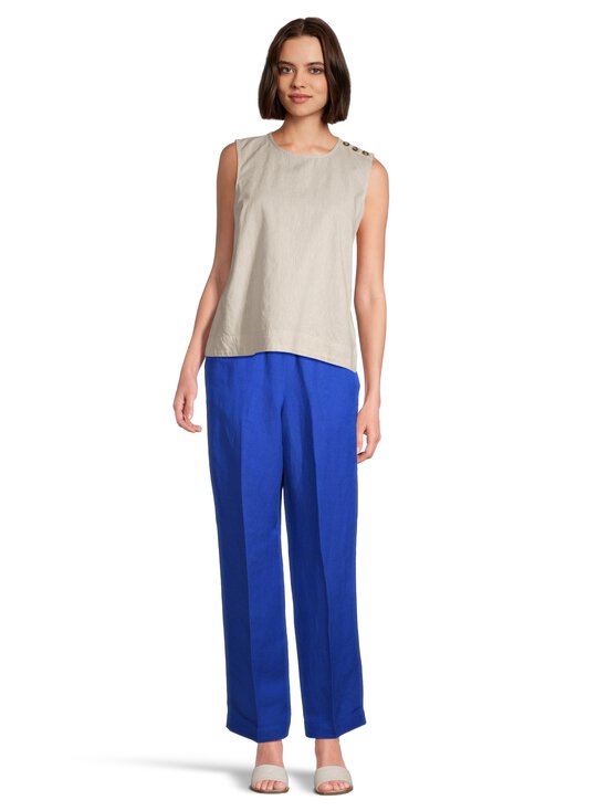 GANT - Pull On -pellavasekoitehousut - 417 ROYAL BLUE | Stockmann - photo 3