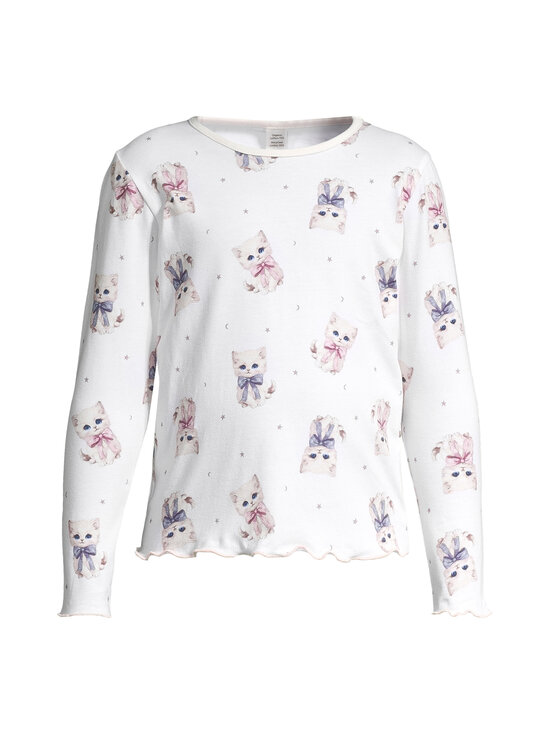 Lindex - Pidžaama Flare Kittens - 3675 WHITE | Stockmann - photo 4