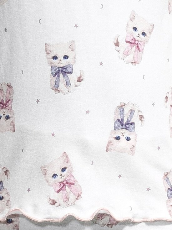 Lindex - Pidžaama Flare Kittens - 3675 WHITE | Stockmann - photo 6