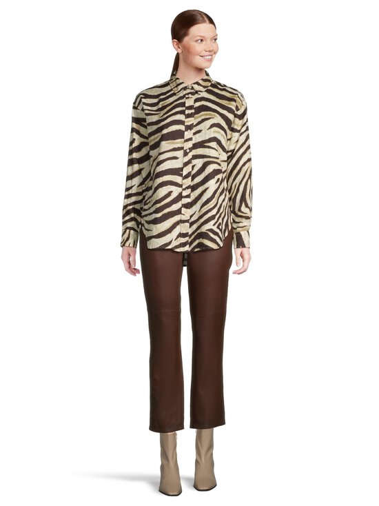 Lauren Ralph Lauren - Kotta-pellavapaitapusero - CREAM/BROWN | Stockmann - photo 2