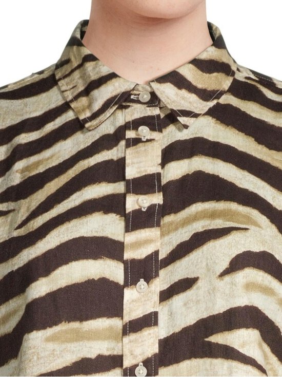 Lauren Ralph Lauren - Kotta-pellavapaitapusero - CREAM/BROWN | Stockmann - photo 4