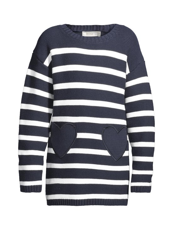 Bogi - Jade Stripe -neuletunika - NAVY BLUE/SOFT WHITE | Stockmann - photo 1