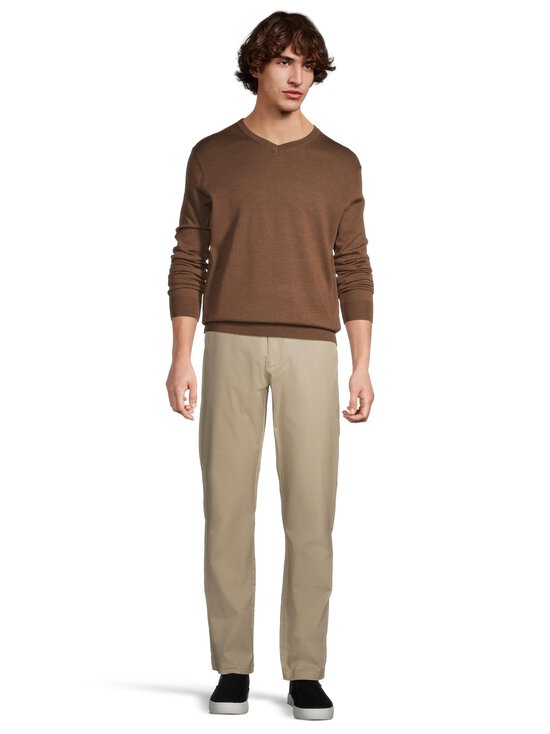 ESSENTIALS by Stockmann - Eric-merinoneulepaita - BROWN MEL. 265528 | Stockmann - photo 2