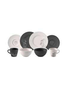 Villeroy & Boch - Manufacture Rock Mickey Breakfast -astiasto 8-osainen - BLACK | Stockmann