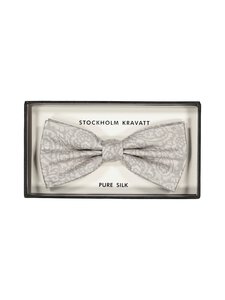 Stockholm Kravatt - Paisley-silkkirusetti - 014 SILVER | Stockmann