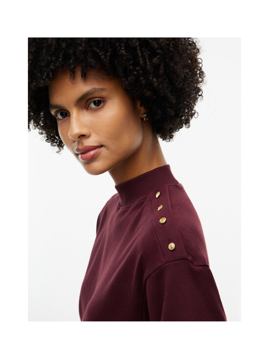 Tommy Hilfiger - Gold Button High-Neck -paita - XIH DEEP BURGUNDY | Stockmann - photo 5