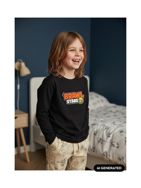 BRAWL STARS - Brawl Stars -pyjama 2-osainen - BLACK/BEIGE | Stockmann - photo 2