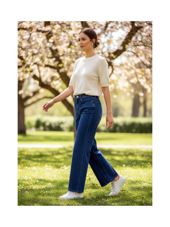 Vila - Vifreya Bri -leveälahkeiset farkut - DARK BLUE DENIM DETAIL:WASH 03 | Stockmann - photo 3