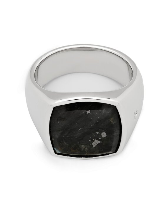 TOM WOOD - Sõrmus Cushion Black Larvikite - SILVER | Stockmann - photo 1