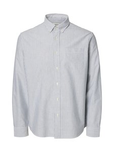 Selected - SlmRegCole Rick Regular fit Oxford krekls ar apkakli - BRIGHT WHITE STRIPES:DARK SAPPHIRE | Stockmann
