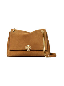 Tory Burch - Charlie Quilted Suede soma - 200 CARAMEL | Stockmann