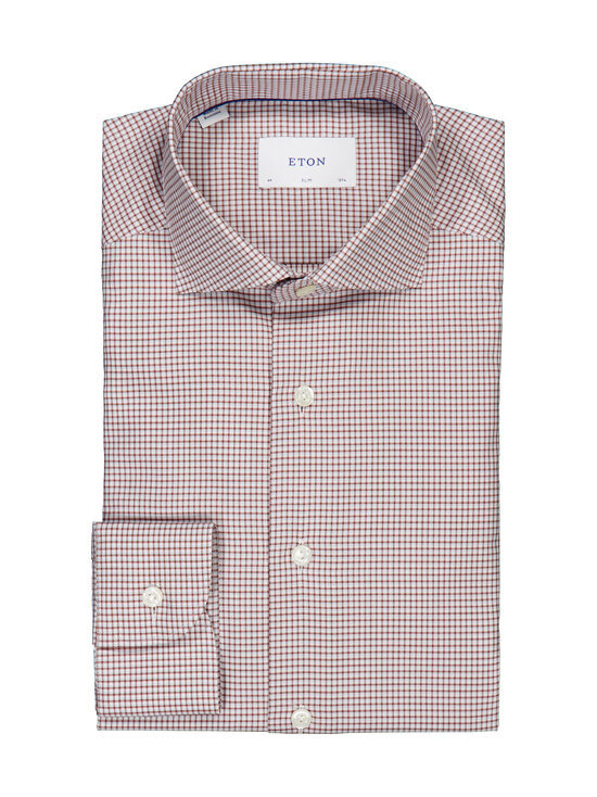 Eton - Check Twill Slim -kauluspaita - ORANGE | Stockmann - photo 1