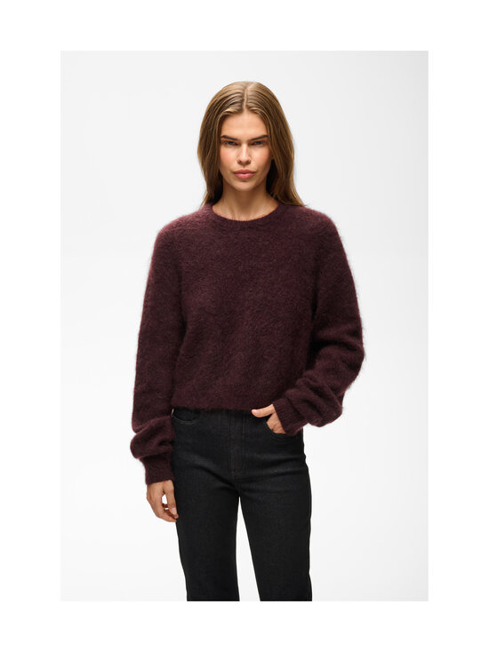 Gestuz - GZdebbie short -neulepusero - 220 PLUM MELANGE | Stockmann - photo 3