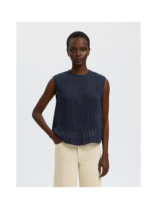 Selected - SlfToran Regular svītraina kreklblūze - DARK SAPPHIRE STRIPES:STRIPES | Stockmann - photo 4