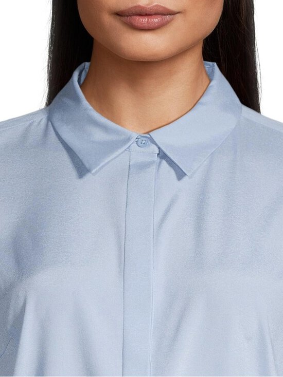 ESSENTIALS by Stockmann - Juliette zīda kreklblūze - LT.BLUE | Stockmann - photo 4