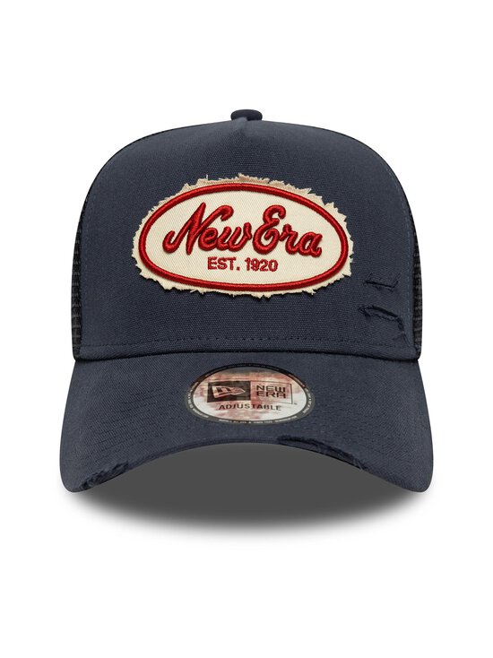 New Era - Oval Canvas Distress Trucker -lippalakki - NVY | Stockmann - photo 1