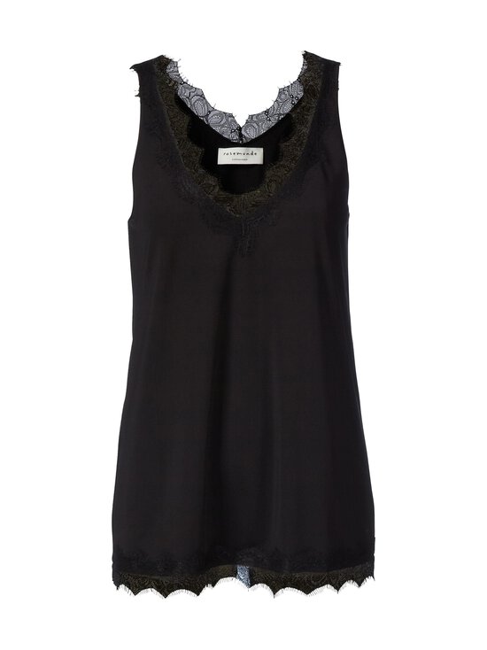 Rosemunde - RWBillie Lace V-Neck -aluspaita - 010 BLACK | Stockmann - photo 1