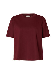 Selected - SlfEssential Boxy t-paita - TAWNY PORT | Stockmann
