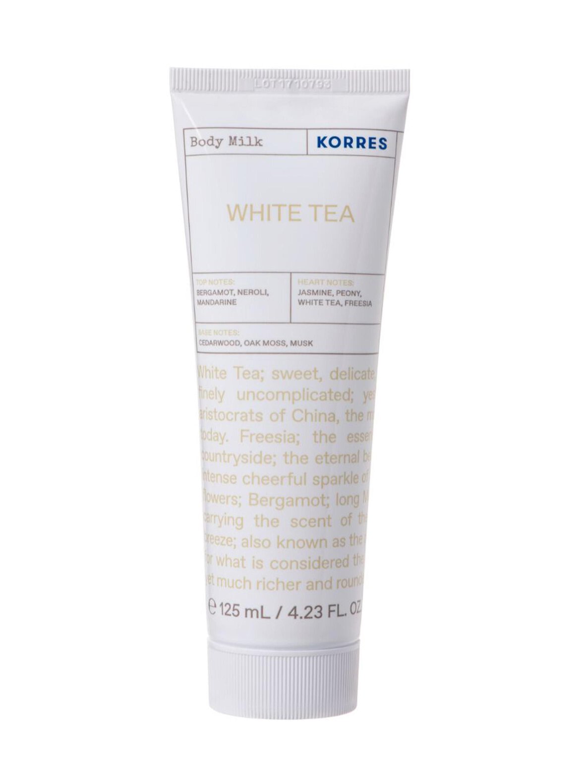 KORRES White tea body milk -vartalovoide 125 ml