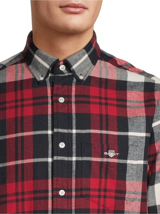 GANT - Ruuduline triiksärk Regular Flannel - 630 RUBY RED | Stockmann - photo 4